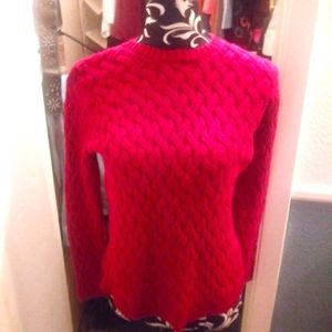 Cute soft red sweater